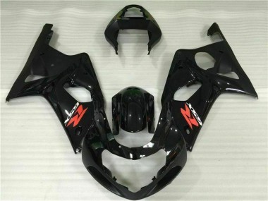 00-02 Black Suzuki GSXR 1000 Motorcycle Fairings