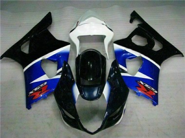 03-04 Black Blue Suzuki GSXR 1000 Full Motorcycle Fairing Kits