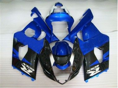 03-04 Black Blue Suzuki GSXR 1000 Motorcycle Fairing