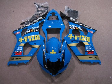 03-04 Blue Rizla Q8 Oils Suzuki GSXR 1000 Motorcycle Fairings