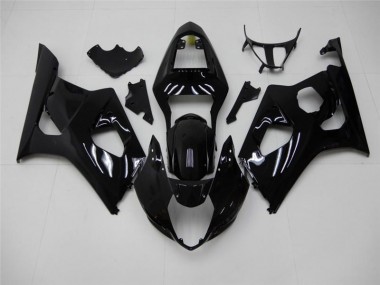 03-04 Glossy Black Suzuki GSXR 1000 Full Motorcycle Fairing Kits