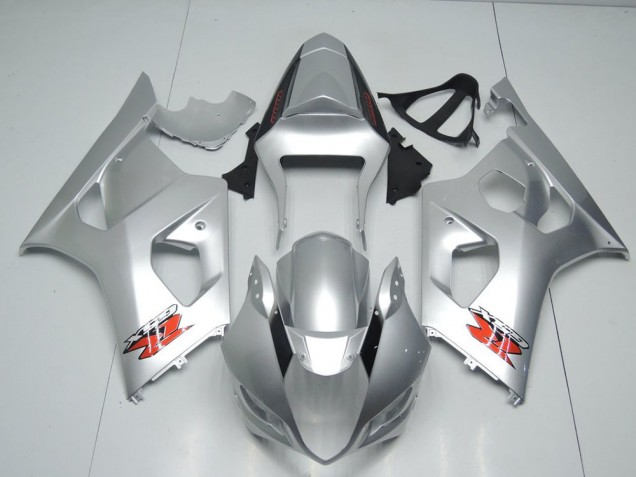 03-04 Silver OEM Style Suzuki GSXR 1000 Motorcycle Fairings