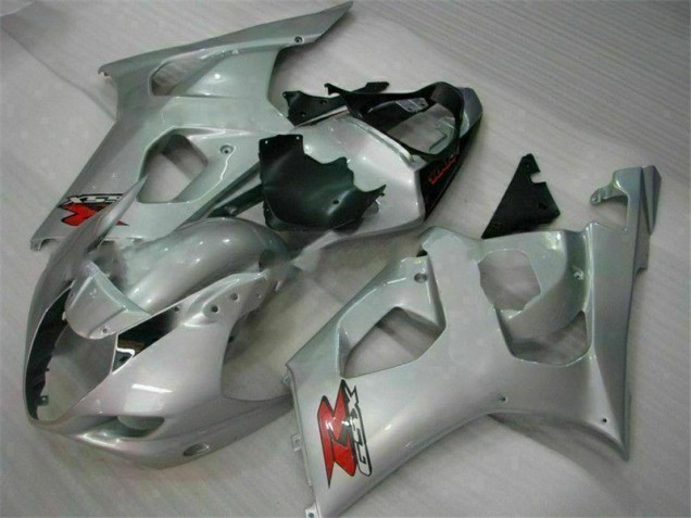 03-04 Silver Suzuki GSXR 1000 Motorcycle Fairings