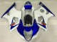 03-04 White Blue Suzuki GSXR 1000 Motorcycle Fairings