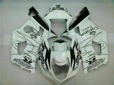 03-04 White Suzuki GSXR 1000 Motorcycle Bodywork