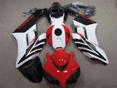 04-05 Black Red White Honda CBR1000RR Motorcycle Fairings