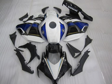 04-05 Black White Blue Honda CBR1000RR Motorcycle Fairings