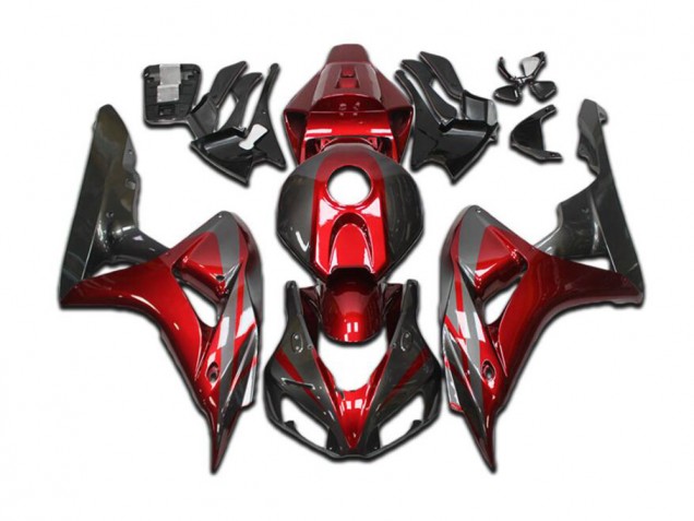 04-05 Candy Red Grey Black Honda CBR1000RR Motorcycle Fairings