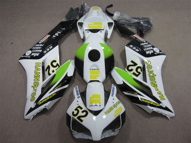 04-05 White Green Hannspree 52 Honda CBR1000RR Motorcycle Fairing