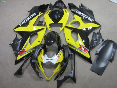 05-06 Black Yellow Suzuki GSXR 1000 Motorcycle Fairings