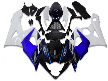 05-06 Blue White Suzuki GSXR 1000 Motorcycle Fairings