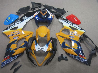 05-06 Yellow Blue Corona Extra Suzuki GSXR 1000 Motorcycle Fairings