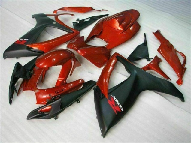 06-07 Red Black Suzuki GSXR 600/750 Full Motorcycle Fairing Kits