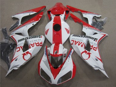 06-07 White Red PRAMAC Honda CBR1000RR Motorcycle Fairings