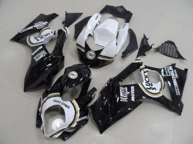 07-08 Black Lucky Strike Suzuki GSXR 1000 Motorcycle Fairings