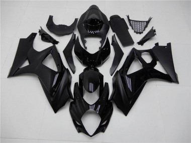 07-08 Glossy Matte Black Suzuki GSXR 1000 Motorcycle Fairings