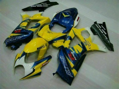 07-08 Yellow Suzuki GSXR 1000 Motorcycle Fairing