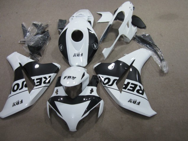 08-11 Black White Repsol Honda CBR1000RR Motorcycle Fairings