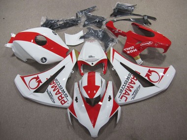 08-11 White Red PRAMAC Honda CBR1000RR Motorcycle Fairings