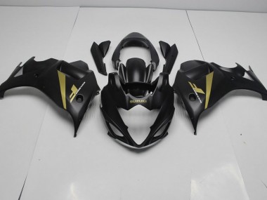 08-13 Black Gold Suzuki GSX650F Motorcycle Fairings