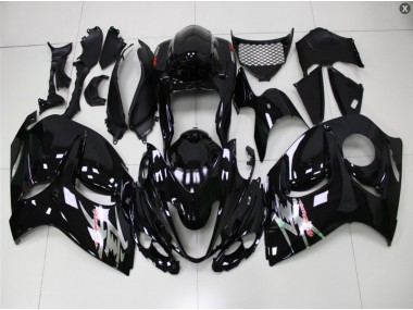 08-19 Glossy Black Suzuki GSXR 1300 Hayabusa Motorcycle Fairings