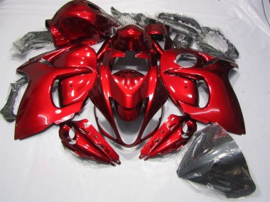 08-19 Red Suzuki GSXR 1300 Hayabusa Motorcycle Fairing