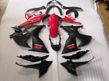 09-16 Glossy Matte Black Suzuki GSXR 1000 Motorcycle Fairings