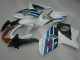 09-16 White Suzuki GSXR 1000 Motorcycle Fairings