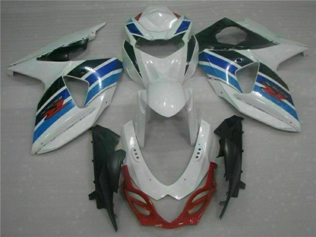 09-16 White Suzuki GSXR 1000 Motorcycle Fairings