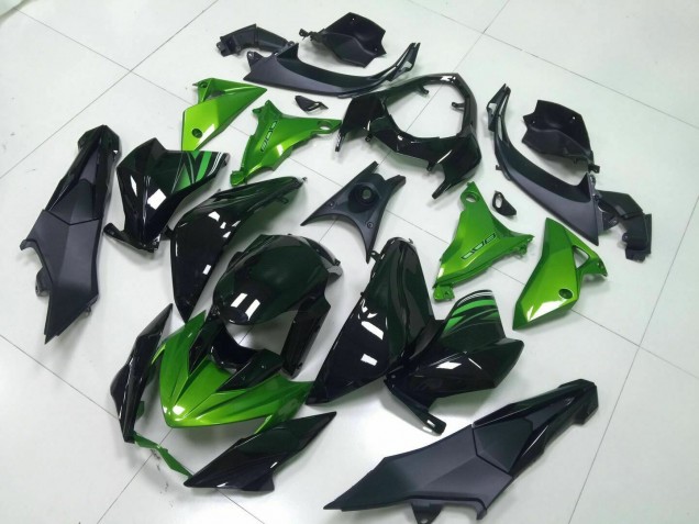 13-16 Green Black Kawasaki Z800 Motorcycle Fairings