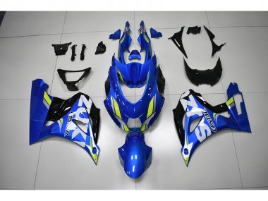 17-21 Blue White Decal Suzuki GSXR 1000 Motorcycle Fairings