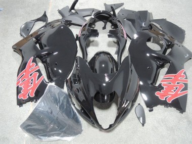 96-07 Black Red Decal Suzuki GSXR 1300 Hayabusa Motorcycle Fairings